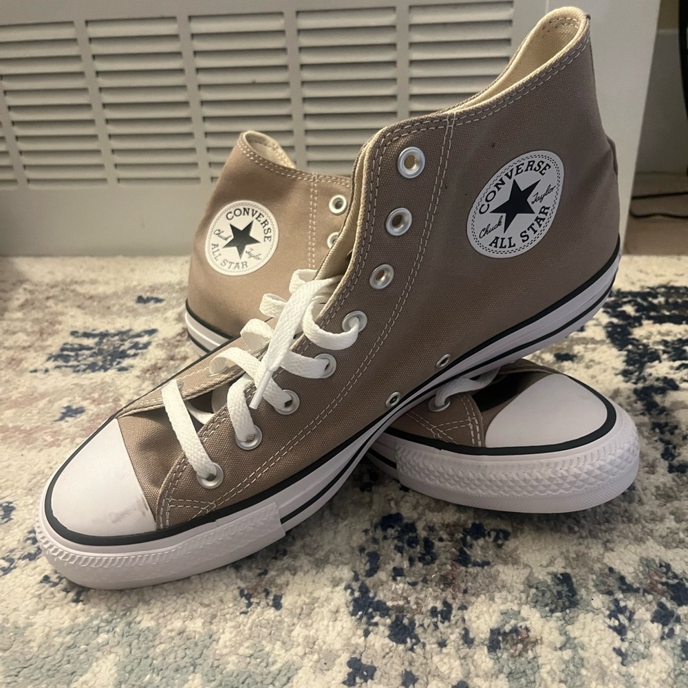 Converse Men's High-Top Sneakers - taupe